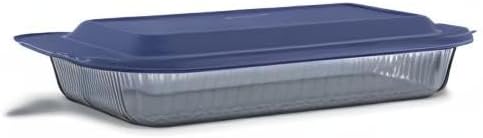 Pyrex Colors Tinted (9x13) Glass Baking Dish with BPA-Free Lid, Oblong Bakeware Glass Pan For Casserole & Lasagna, Dishwasher, Freezer, Microwave and Pre-Heated Oven Safe, Smoke