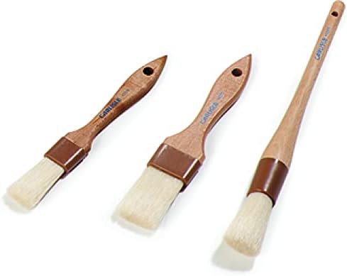 SPARTA Chef Series Basting Brush, Flat Boar Bristle Pastry Brush for Cooking and Baking, 1.5" Wide, 12 Count
