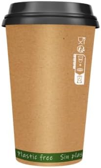PacknWood ZEN Kraft Paper Cup without Plastic | Eco-Friendly Kraft Paper | Biodegradable Cup | Compostable PaperCup - 4oz (D: 2.4in” H: 2.5in”) - 1000 pcs