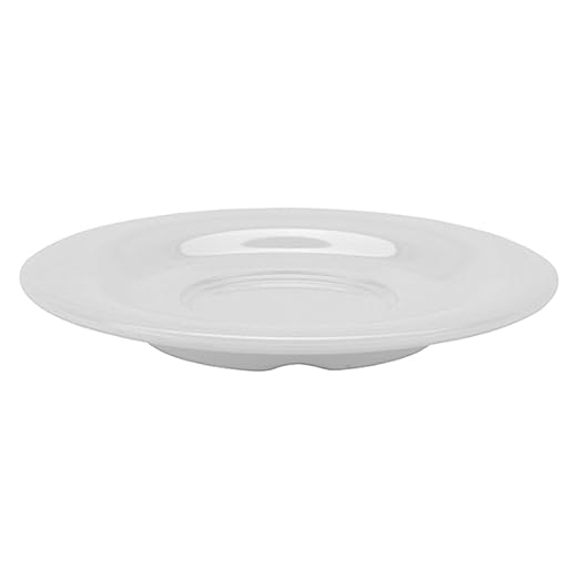 GET SU-2-DW Saucer For Coffee Cups and Mugs C-108, TM-1208 & TM-1308, 5.5", Diamond White, Small (Set of 12)