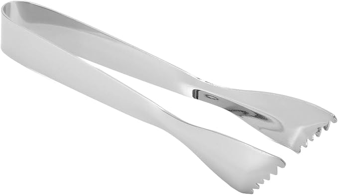 Ice Tongs Food Grade Thicken Stainless Steel Prevents Slipping Sugar Food Tweezers for Home Kitchen Bar Mirror Ice Bucket Party Coffee Bar (Mirror)