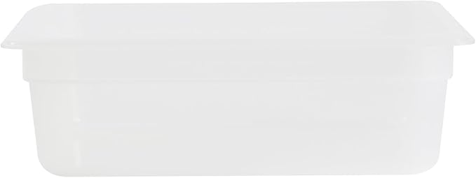 Restaurantware Food Storage Container 10 Pack of 12.7 x 10.3 x 3.9 Inches Plastic Stackable Storage Box White Reusable Label Container Dishwasher Safe For Restaurants And Kitchens