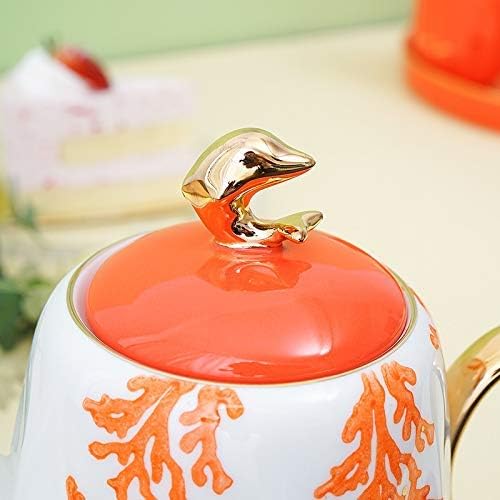 Tea Set Cups and Mugs Home Nordic Teapot Living Room Ceramics Water Fixture Five-Piece with Tray Teaware Sets
