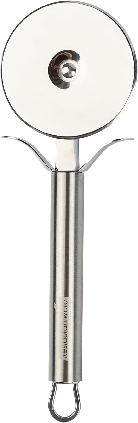 Restaurantware Met Lux 13" Pizza Pan with Pizza Cutter Bundle - Stainless Steel Commercial Pizza Wheel with Finger Guard and Aluminum Pizza Disk Tray - Professional Pizza Making Set
