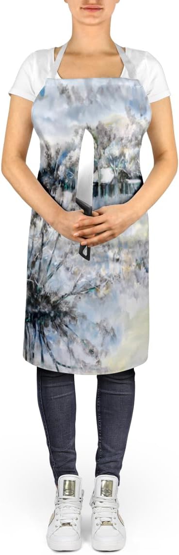 Caroline's Treasures Early Morning Apron Cooking Kitchen Server Baking Crafts Gardening for Adult Women Men, Unisex, Large, Multicolor