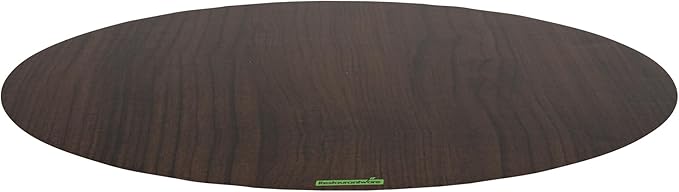 Restaurantware Cater Tek 13.8 Inch Charcuterie Boards 10 Faux Wood Cheese Boards - Round Stackable Dark Paper Cardboard Charcuterie Boards Disposable For Serving At Catered Events