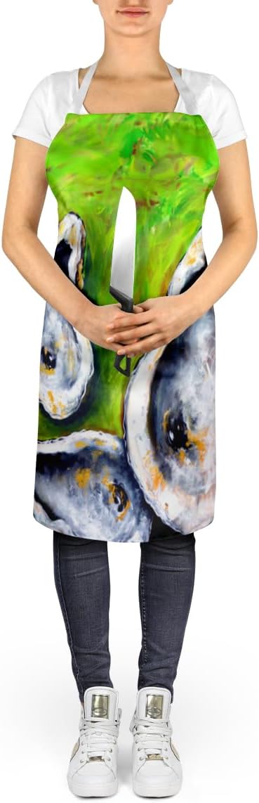 Caroline's Treasures All Shucked Oysters Apron Cooking Kitchen Server Baking Crafts Gardening for Adult Women Men, Unisex, Large, Multicolor