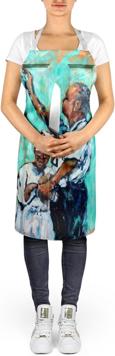 Caroline's Treasures Nostalgic Just As I Am Apron Cooking Kitchen Server Baking Crafts Gardening for Adult Women Men, Unisex, Large, Multicolor