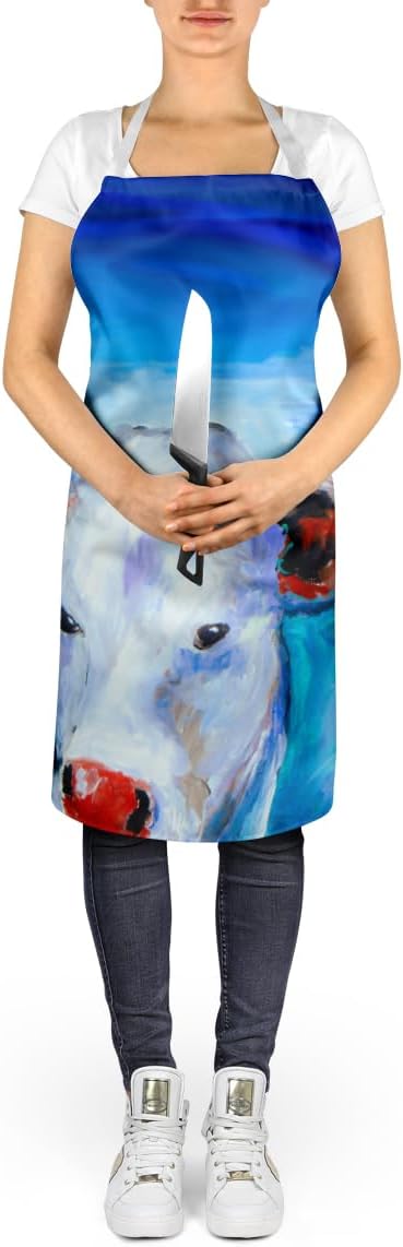 Caroline's Treasures Move Over Cow Apron Cooking Kitchen Server Baking Crafts Gardening for Adult Women Men, Unisex, Large, Multicolor