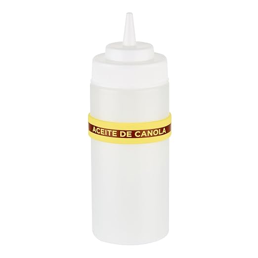 Restaurantware Silicone Squeeze Bottle Band 10 Count 2.75 Inch Dishwasher Safe Condiment Identification Band, Canola Oil Yellow Non-Slip Label Band for Condiment Labeling at Restaurants, Food Trucks