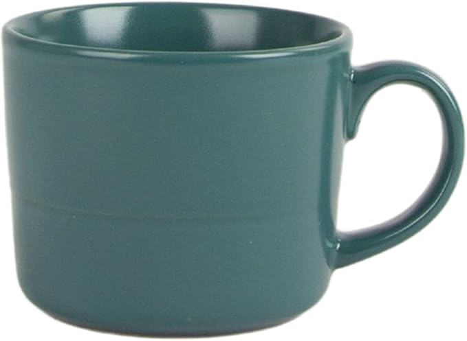 Double Line 3.75"/12 oz Mug, Set of 6, Emerald Green