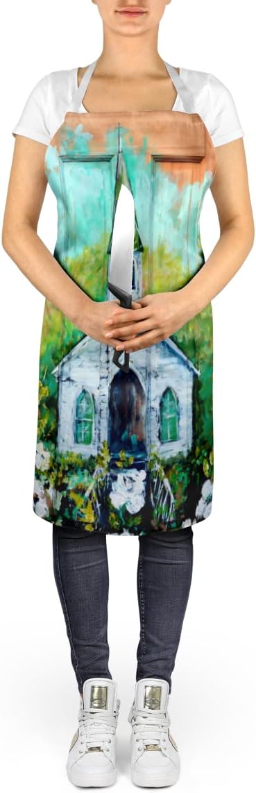 Caroline's Treasures Nostalgic Zion AME Apron Cooking Kitchen Server Baking Crafts Gardening for Adult Women Men, Unisex, Large, Multicolor