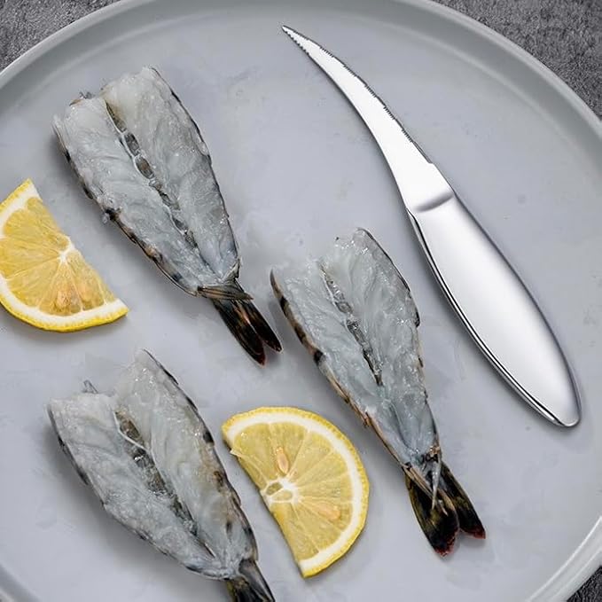 Shrimp Deveiner Tool Stainless Steel Shrimp Deveining Tool Seamless Shrimp Peeler and Deveiner Tool Efficient Shrimp Peeler and Shrimp Cleaner Shrimp Knife for Easy Shrimp Deveining