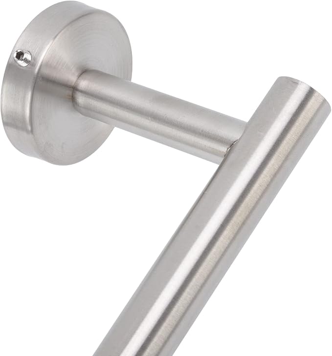 Tyenaza Towel Bar, Bathroom Hardware Set with Towel Rings Towel Bar Tissue Holder 5 Hooks 304 Stainless Steel, for Bathroom, Kitchen, Living Room