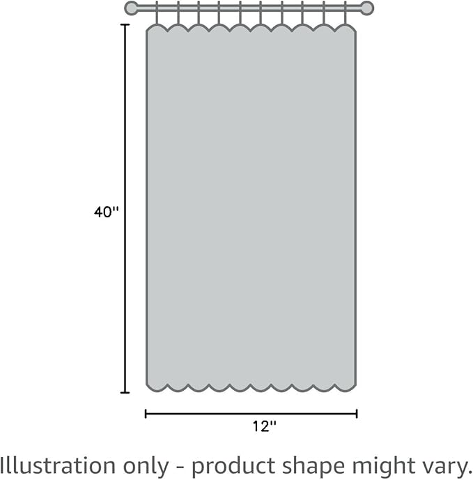 WdFour Small French Door Curtains with Silky Feel Thermal Insulated Noise Reducing Blackout Curtains for Classroom Door Curtains (12W x 40L, 1 Panel, Navy Blue)