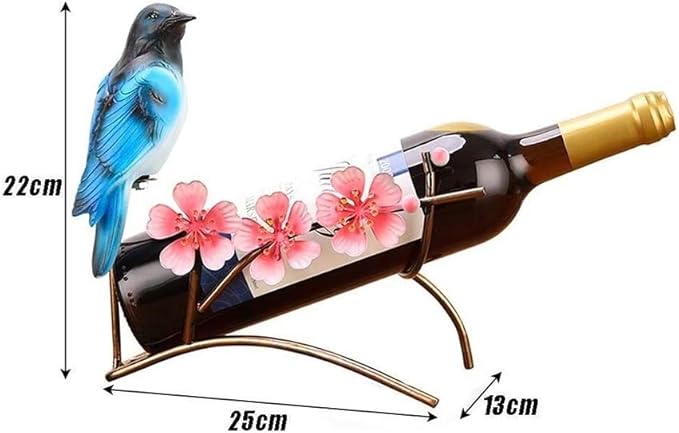 Creative Metal Wrought Iron Wine Rack Multi-Function European Home Living Room Kitchen Desktop Decoration Crafts