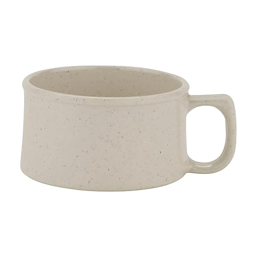G.E.T. BF-080-IR-EC Melamine Shatter-Resistant Mug/Coffee Cup, 11 Ounce, Ironstone (Set of 4)