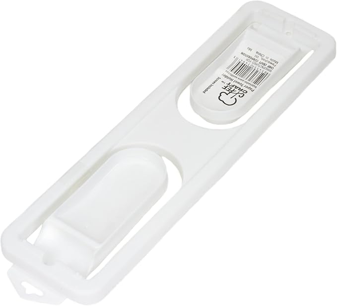 Chef Craft Select Plastic Paper Towel Holder, 12.5 inches in Length, White