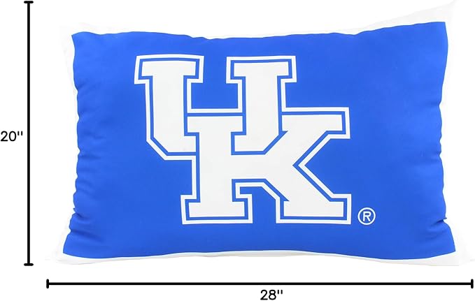 College Covers Everything Comfy Kentucky Wildcats 20" x 28" Fully Stuffed Big Logo Pillow