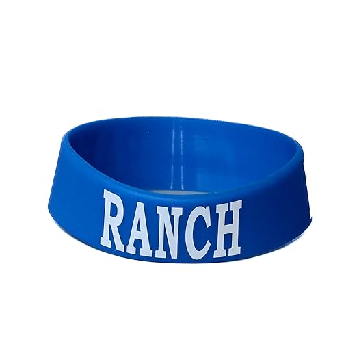 Culinary ID Bands "Ranch" Silicone Label Band for 12 oz. Squeeze Bottle – Ideal for Use with Squeeze Bottles and Sauce Bottles, Durable and Stretchable, Blue