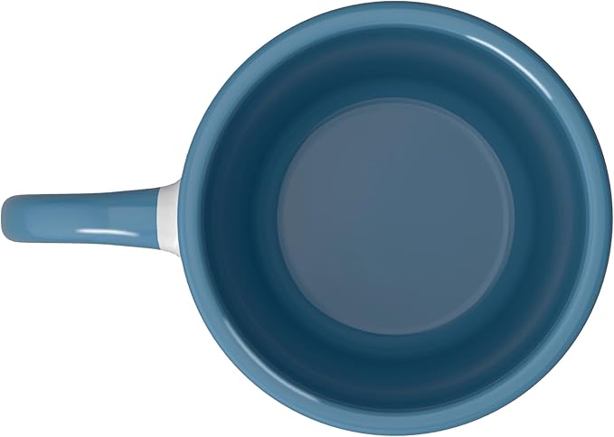 Bruh We Out Alien - Funny Last Day of School UFO Ceramic Mug, Blue/White