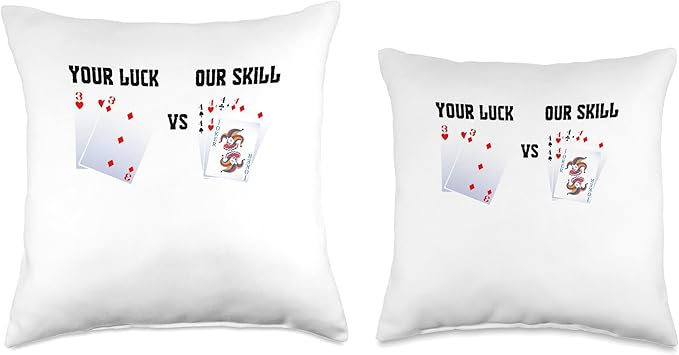 Canasta Player Score Sheets Card Holder Shuffler Canasta Throw Pillow