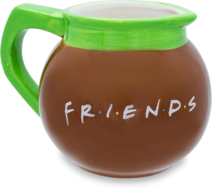 Silver Buffalo Friends Central Perk Pot Ceramic 3D Sculpted Mug, 20 Ounces