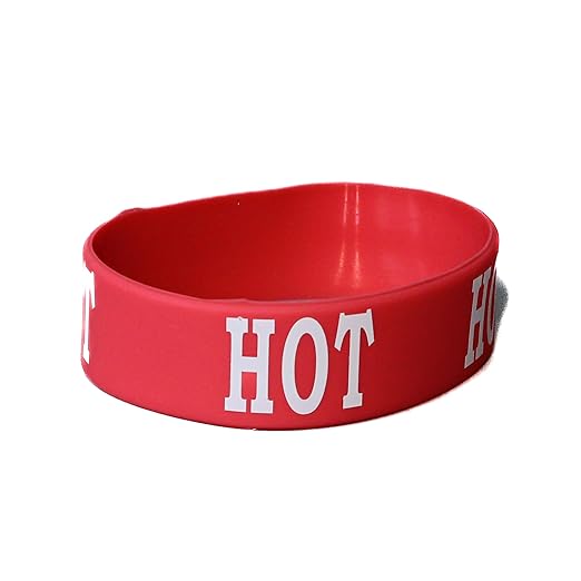Culinary ID Bands Hot Silicone Label Band for 12 oz. Squeeze Bottle – Ideal for Use with Squeeze Bottles and Sauce Bottles, Durable and Stretchable, Red