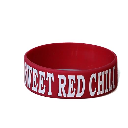 Culinary ID Bands "Sweet Red Chili" Silicone Label Band for 12 oz. Squeeze Bottle – Ideal for Use with Squeeze Bottles and Sauce Bottles, Durable and Stretchable, Red