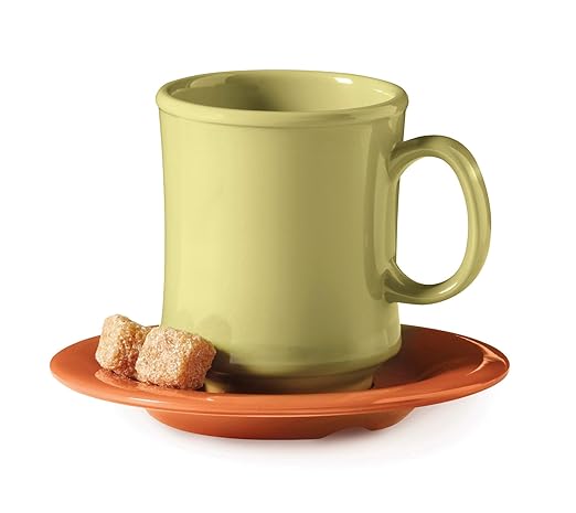 GET SU-2-PK Saucer For Coffee Cups and Mugs C-108, TM-1208 & TM-1308, 5.5", Pumpkin(Set of 12)
