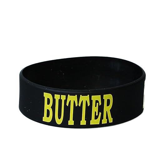 Culinary ID Bands "Butter Silicone Label Band for 12 oz. Squeeze Bottle – Ideal for Use with Squeeze Bottles and Sauce Bottles, Durable and Stretchable, Black