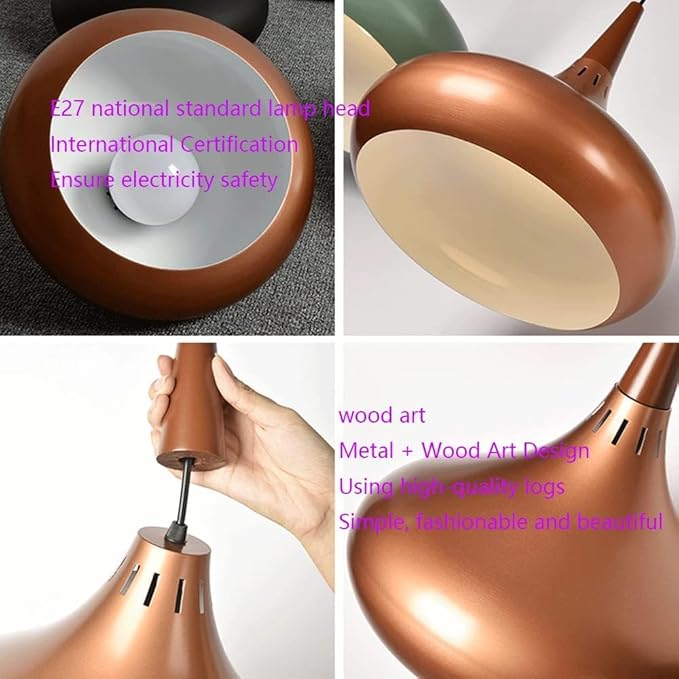Personalized Adjustable E27 nt Light Fixture - Industrial Metal Chlier for Restaurant & Home Decor, Modern Ceiling Lamp Design
