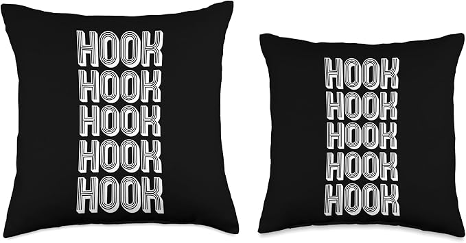 Hook-01 Throw Pillow