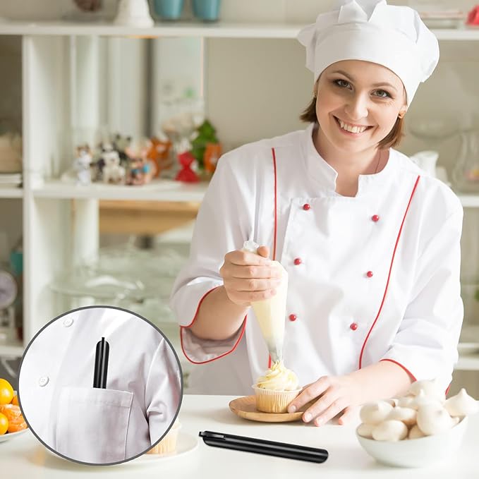 Table Crumb Sweeper, Crumbers, Stainless Steel Table Crumber, Bread Crumb Table Scraper, Restaurant Table Scraper, Crumbers for Servers, Waiters and Waitresses (5 PACK, Black)