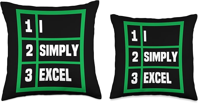 I Simply Excel Spreadsheet Funny I Excel In Spread Sheets Throw Pillow