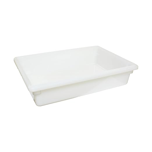 Thunder Group PLFB182606PP Food Storage Box, 8-3/4 Gallon, 18" x 26" x 6", Built-in Handle, withstands Temperature -40° to 160°F, Stain Resistant, Dishwasher Safe, Pack of 6