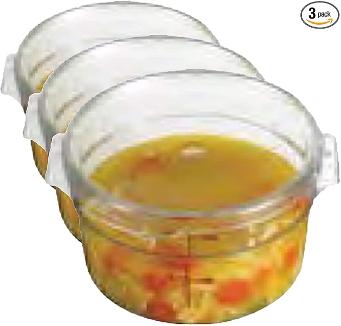 Cambro (RFSCWC1135) Lid for 1-Quart Round Container - Camwear® (Pack of 3)