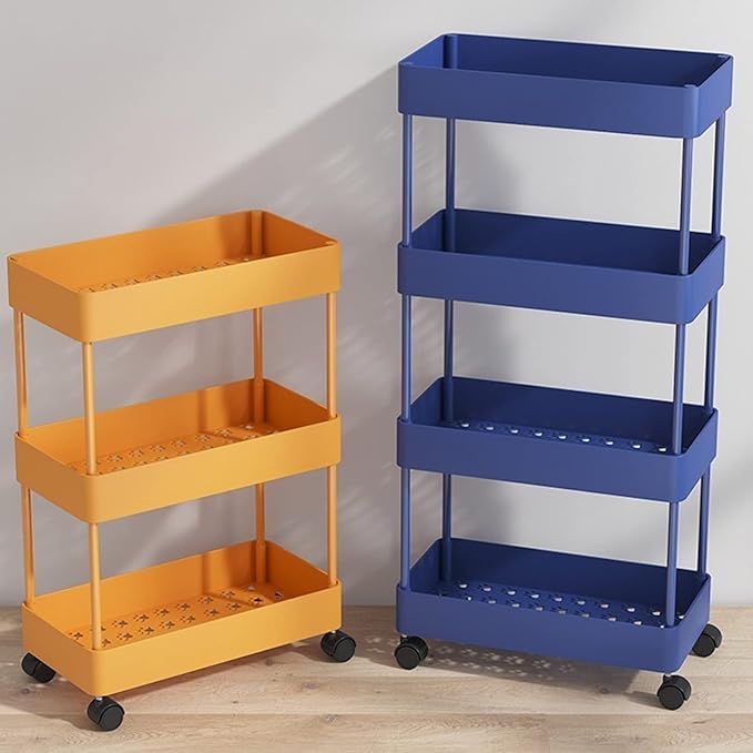 Kitchen Storage Rack Kitchen Rack Floor-to-Ceiling Multi-Layer Removable Crevice Storage Rack Supplies Home Space-Saving Storage Shelves (Color : A-40.5x13.5x87cm) (B 40.5x13.5x62cm)