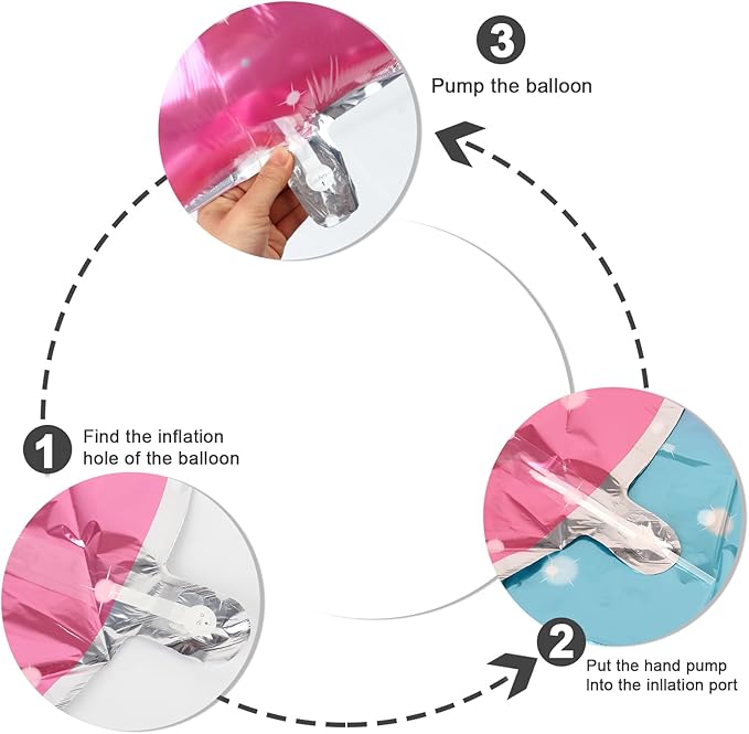 2 Numbers Balloon 40 Inch Pink Purple Blue Two Balloon Number Birthday Decor, 2nd 12 21st Party Celebration Decorations Graduations Wedding Baby Shower