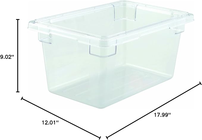 Winco Polycarbonate Food Storage Box, 12 by 18 by 9-Inch