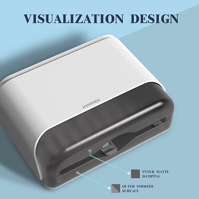 Commercial Wall-Mounted Paper Towel Dispenser with Visual Window and Lockable Design Perfect for Multifold Trifold Paper Towels
