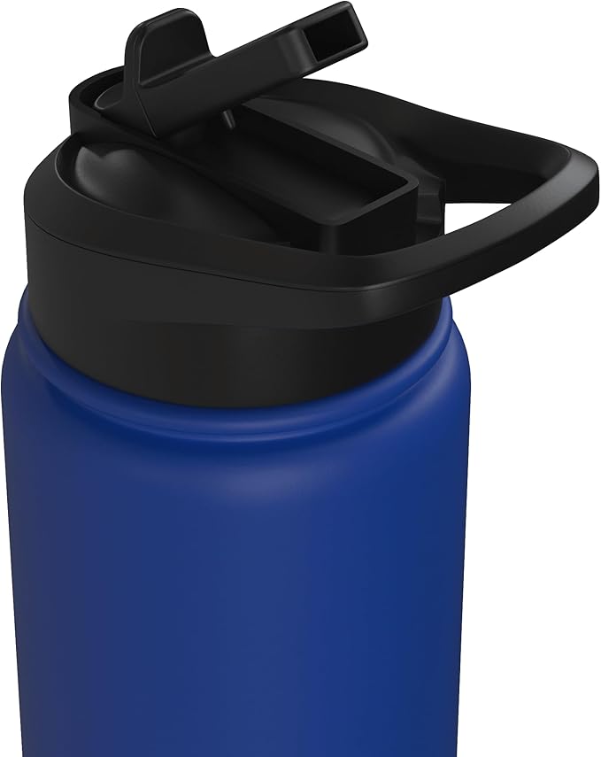 i have red hair because god knew i needed a warning label Stainless Steel Insulated Water Bottle