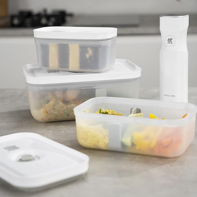 ZWILLING Fresh & Save Plastic Lunch Box, Airtight Food Container, Meal Prep, BPA-Free, Grey, Semitransparent - Large
