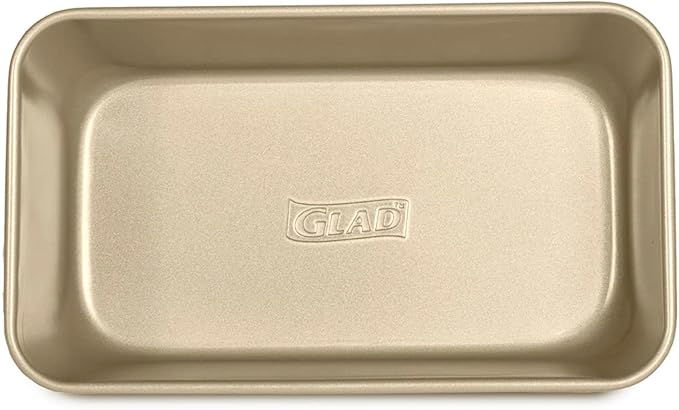Glad Loaf Baking Pan Nonstick - Heavy Duty Metal Bakeware for Bread and Cakes, 9.5 x 5.62 x 2.5 inches