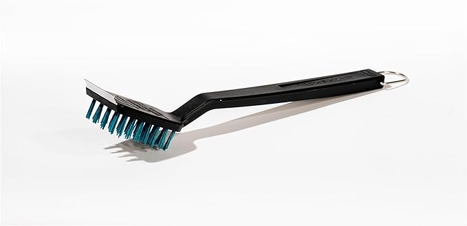 Charbroil Safer Cool-Clean Grill Brush – Grit-Infused Nylon Bristles for Cool Grates, Heavy-Duty Scraper, Built to Last 50,000+ Scrubs