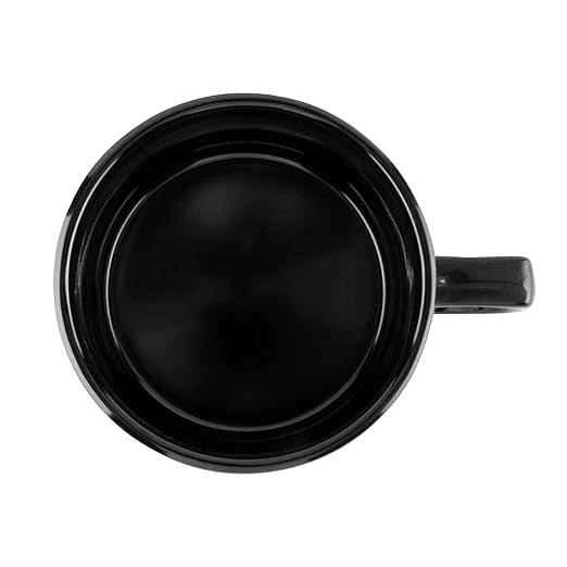 G.E.T. BF-080-BK Melamine Shatter-Resistant Mug/Coffee Cup, 11 Ounce, Black (Set of 12)