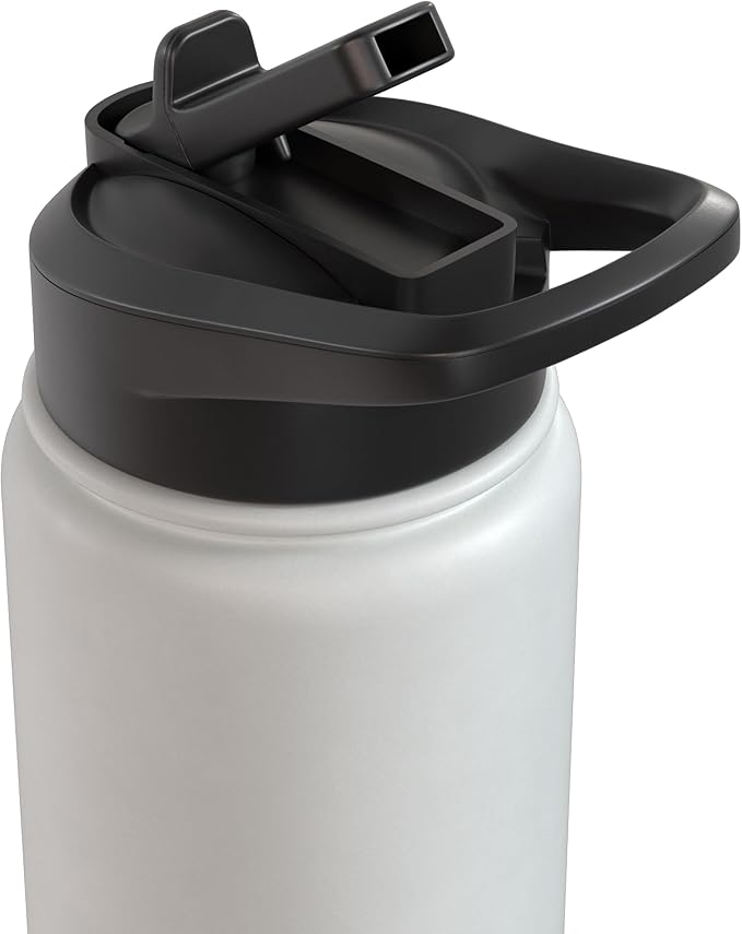 i have red hair because god knew i needed a warning label Stainless Steel Insulated Water Bottle
