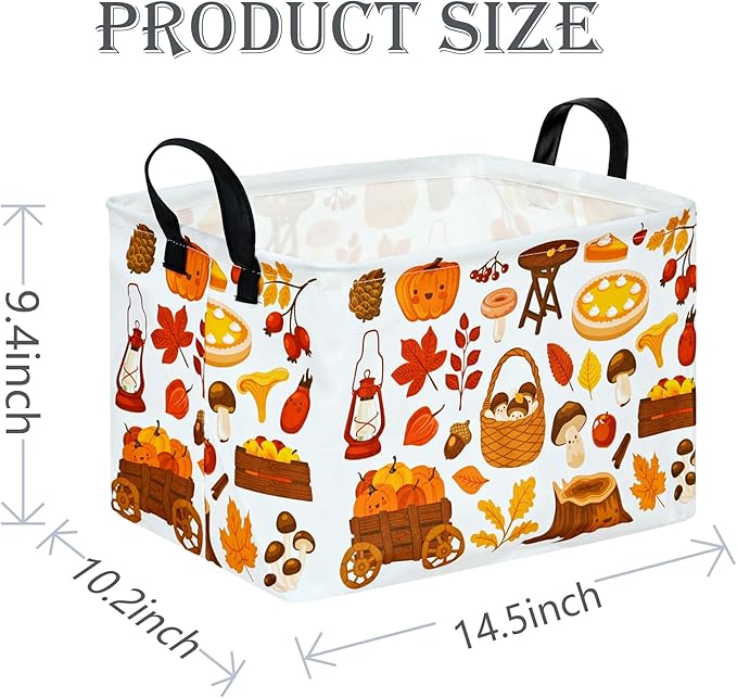 Rectangle Gift Shelf Nursery Storage Basket Laundry Hamper Storage Box and Bins for Home Clothes with Handles