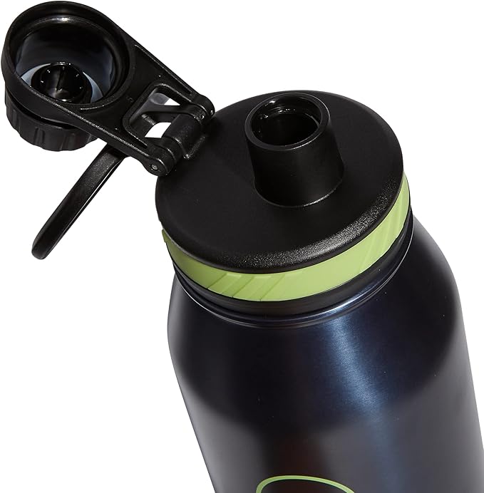 adidas Stainless Steel Metal Water Bottle 34 oz (1L) Screw Cap