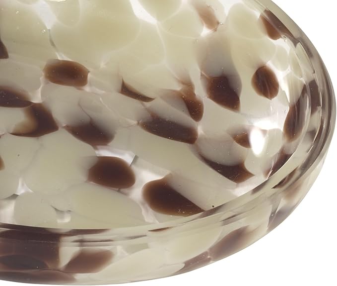 Nicole Miller – Soap Dish, Substantially Weighted Glass with Abstract Animal Print Design, Perfect for Holding Bar Soap or Sponges on Bathroom & Kitchen Counters (Safari)